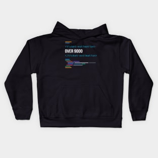 Developer Ticket Estimation Over 9000 Kids Hoodie